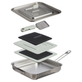 The Wildfare Pro Square Pan Cookset 5-piece set | 2 QT